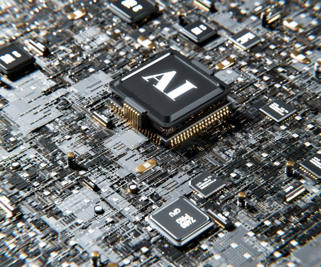 a close-up of a computer chip